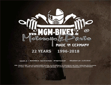 Tablet Screenshot of mgm-bikes.de